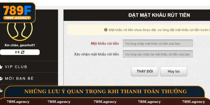 Những lưu ý quan trọng khi thanh toán thưởng
