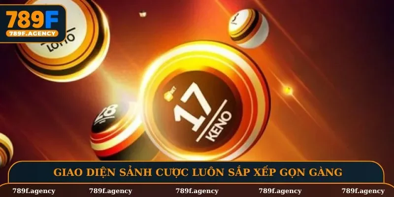Giao diện sảnh cược luôn sắp xếp gọn gàng